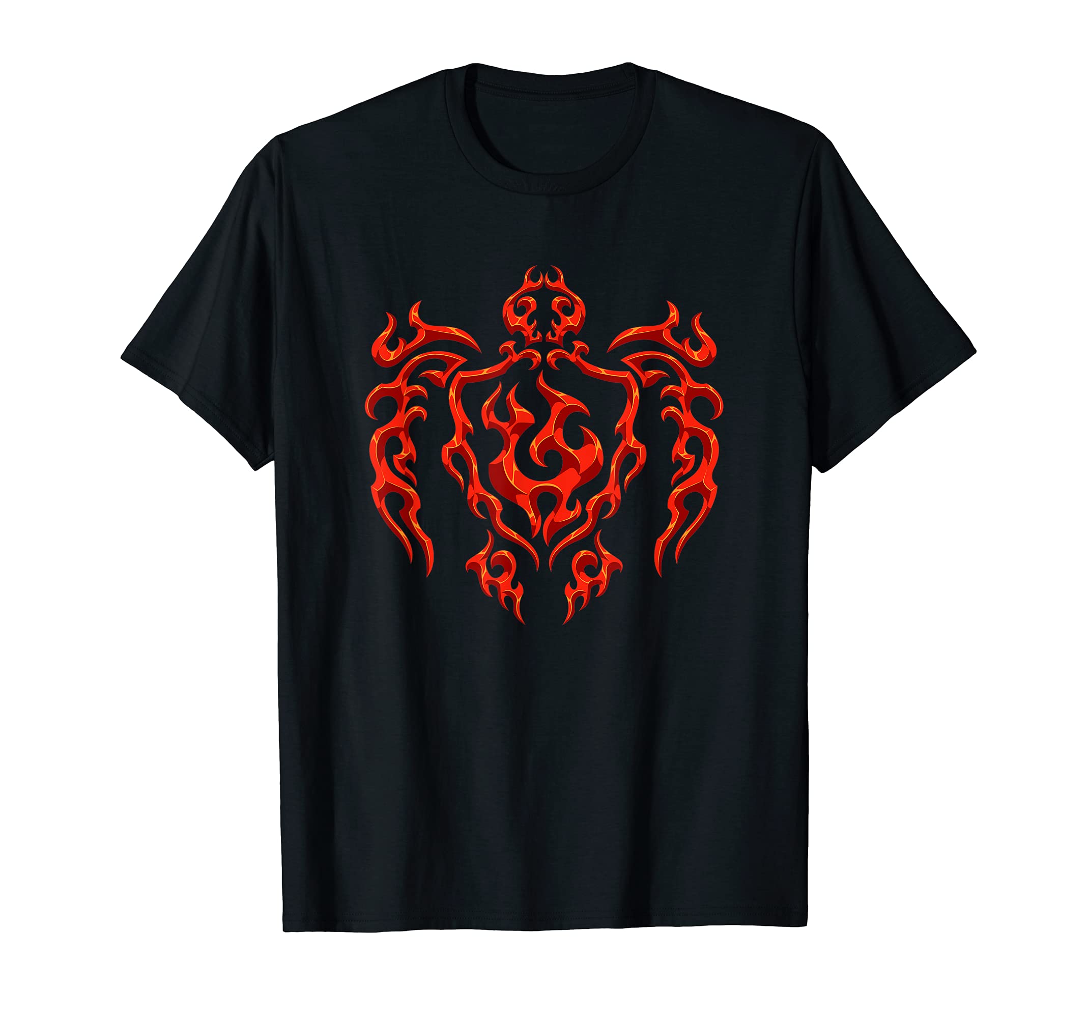 Maori Turtle - Fire Symbol - Tribal Tattoo For Divers T-Shirt