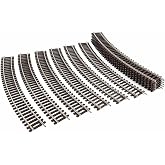 HO Scale Code 100 Curve Track Copper-Nickel Rail with Joiner (Curved Tracks-12PCS)