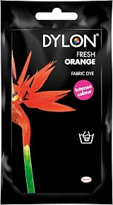 Dylon Hand Dye Fresh Orange 50 g Fabric Dye Sachet for Clothes & Home
