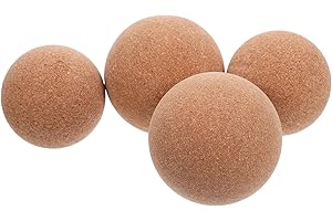 SWETRACE 4pcs Cork Massage Balls for Feet and Muscle Relief Portable Deep Tissue Trigger Point Roller Yoga
