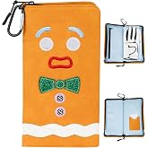 LZFAN Golf Glove Holder Case for Accessories Portable Golfer Gifts for Men &amp; Women Caddy Organizer Case with Storage Slots for Cards, Tees &amp; Ball Markers Embroidered Beer Bear
