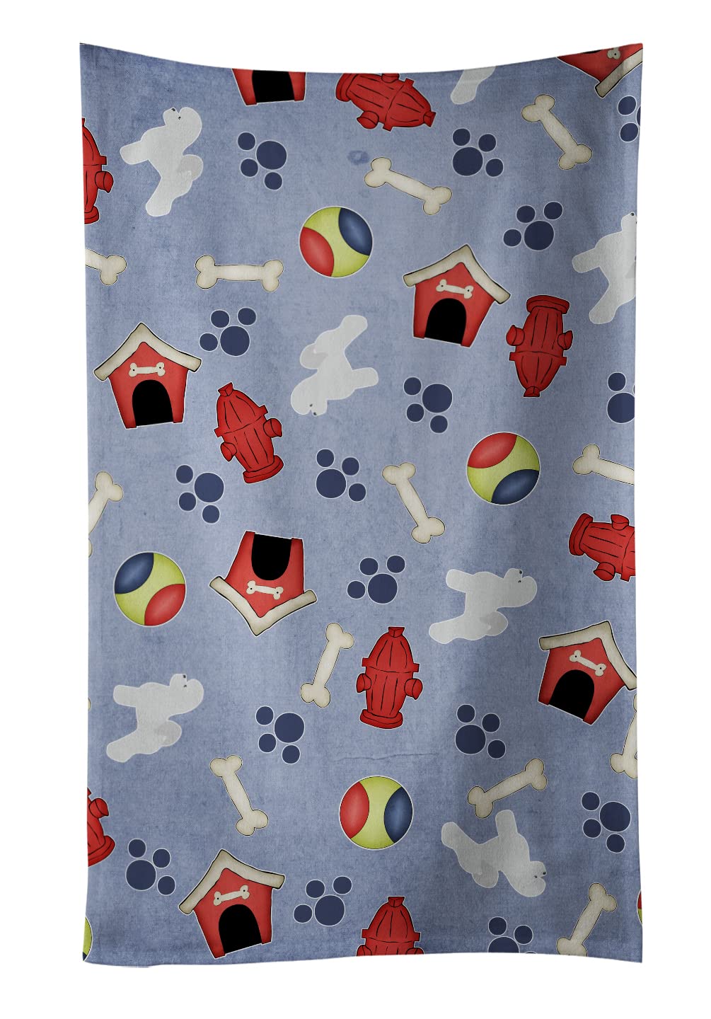 Caroline's Treasures BB3945KTWL Bichon Frise Dog House Collection Kitchen Towel B, Fabric, Multicolor