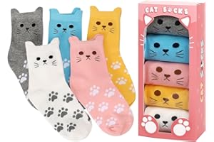 AGRIMONY Women's Cat Socks Cute Animal Socks Cat Mom Dog Mom Gifts for Women Teen Girls -Valentines Birthday Gifts for Wife