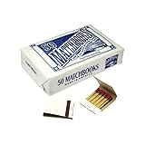 D.D Bean&sons 50 Matchbook Box, White, Adult, 1000