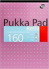 Pukka Pad A4 Refill Notepad 160 Pages 80GSM 8mm Ruled Tape Bound 4-Hole Pack 6 view 5