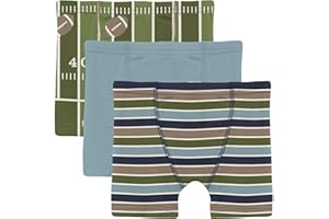 KIC KEE PANTS KicKee Boys Boxer Briefs, Set of 3, Super Soft for All Day Comfort, Toddler to Big Kid Underwear