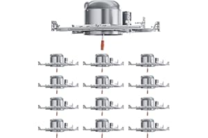 Anyhome 12 Pack 6 Inch Recessed Lighting Housing, 2024 Version IC Rated & Air Tight Can Light Housing New Construction, Recessed Retrofit Downlight Housing, TP24 Connector, ETL Listed