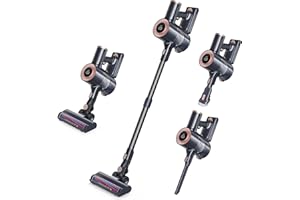 HOMEIKA PRO Cordless Vacuum Cleaner, 20Kpa Powerful Suction with LED Display, 8 in 1 Lightweight Stick Vacuum, 30 Min Runtime Detachable Battery, 1.5L Dust Cup, for Carpet and Hard Floor Pet Hair Blue