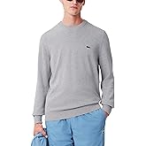 Lacoste Men's Monochrome Crew Neck Cotton Sweater