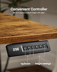 Marsail Electric Standing Desk with LED