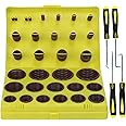ZDBB 382 PCS SAE FKM Viton O Ring Assortment Kit 30 Sizes Fluorocarbon Oring for Aviation Car Engines Cylinders Hydraulic Plumbing Various Industrial Chemical High Temperature and Oil Resistance