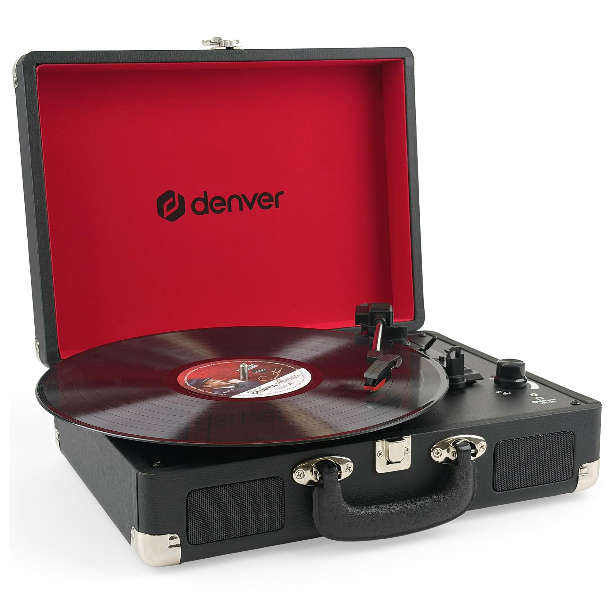BelleVue Denver Record Player - Black