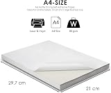 iSOUL 21 Labels Per A4 Sheet 50 Sheets Self Adhesive Inkjet Laser Compatible view 3