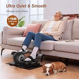 MERACH Under Desk Elliptical Machine 12 Speed Remote Control Quiet Pedal view 8