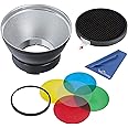Godox AD-R14 Standard Reflector Diffuser with Honeycomb and Color Filters for Godox AD300Pro AD400Pro Outdoor Flash (Godox Mount)