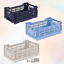 Collapsible Storage Box, Foldable Crate Organizer
