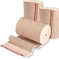 Elastic Bandage Wrap with Self-Closure [Pack of 3] Comfort Athletic Compression Roll, 5 Yards (15 feet) When Stretched for Customized Compression on Knee, Ankle, Wrist (3 INCH)