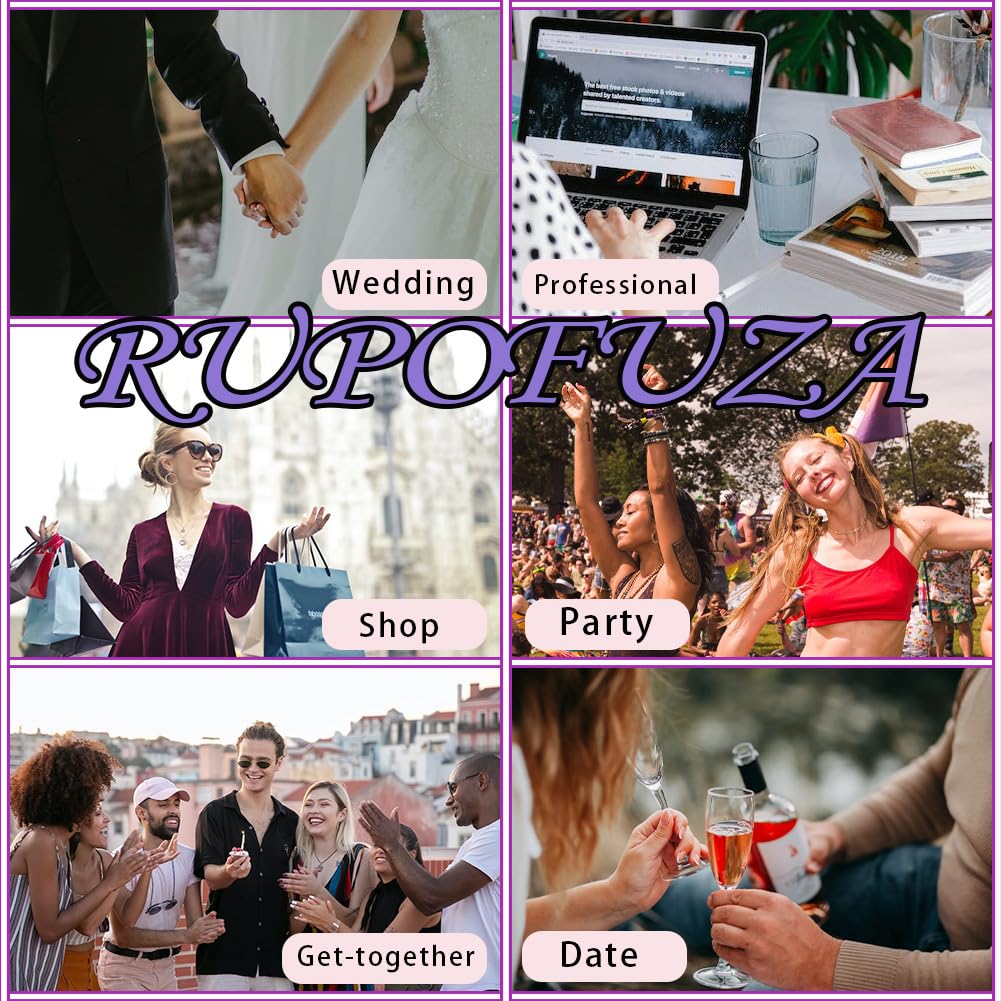 RUPOFUZA Acrylic Press on Nails Short Square Fake Nails White Ombre Glue on Nails Short False Nails with Flower Gloss Designs Nails Press on Artificial Nails Stick on Nails for Women 24Pcs - Image 8