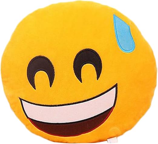 Amazon Com Gome Z Cute Emoji Cushion Home Smiley Face Pillow