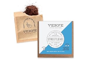 Verve Coffee Roasters Craft Instant Coffee Streetlevel Blend | French Medium Roast, Ground, Hand-Roasted | Enjoy Hot or Cold | Up to 6 Servings