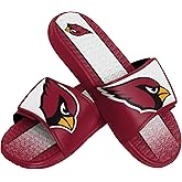 FOCO mens NFL Team Stripe Logo Athletic Sport Shower Flip Flop Sandals Gel Slides