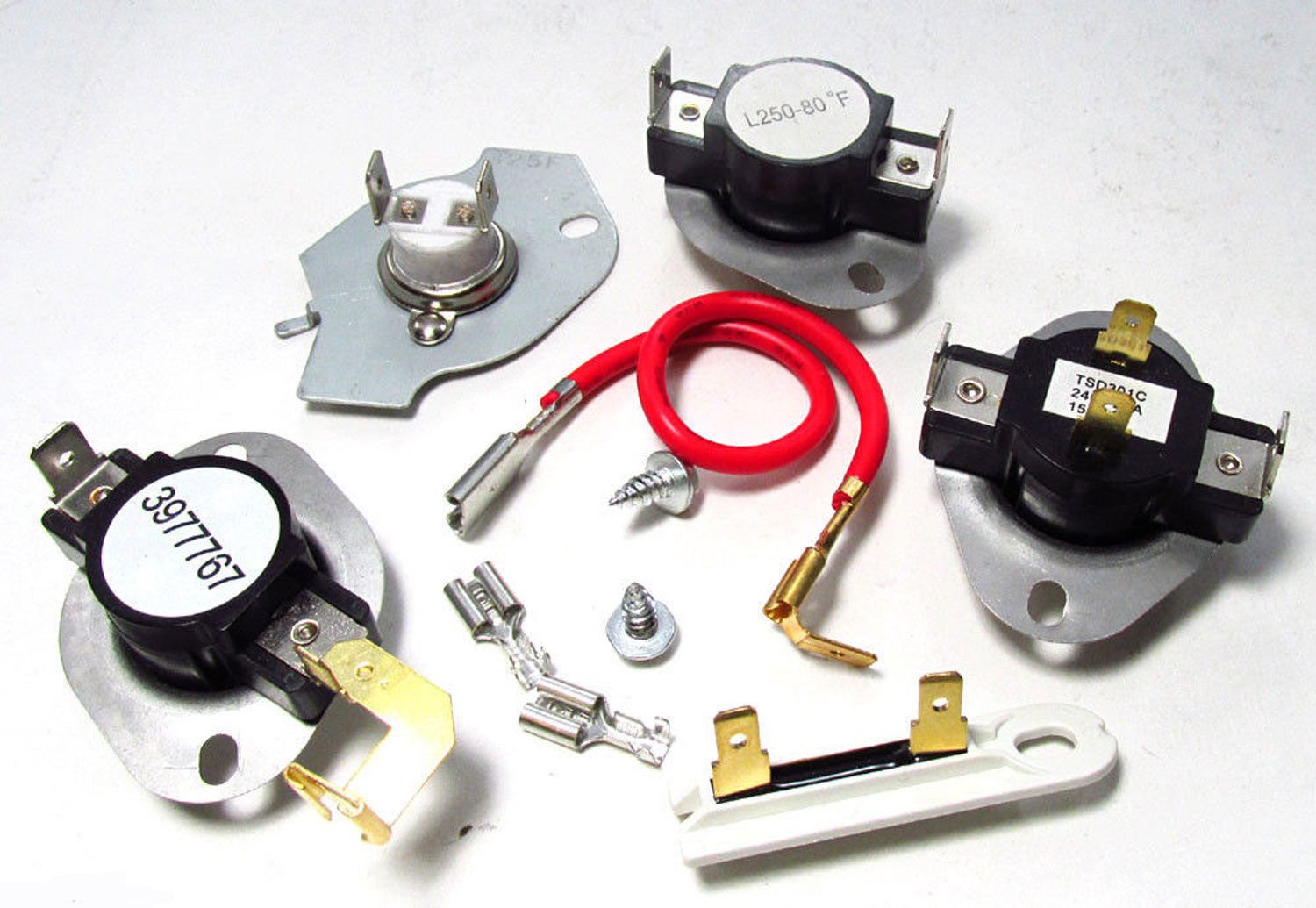 Dryer Complete Thermostat Thermal Fuse Kit Whirlpool ... fuse box on roper dryer 