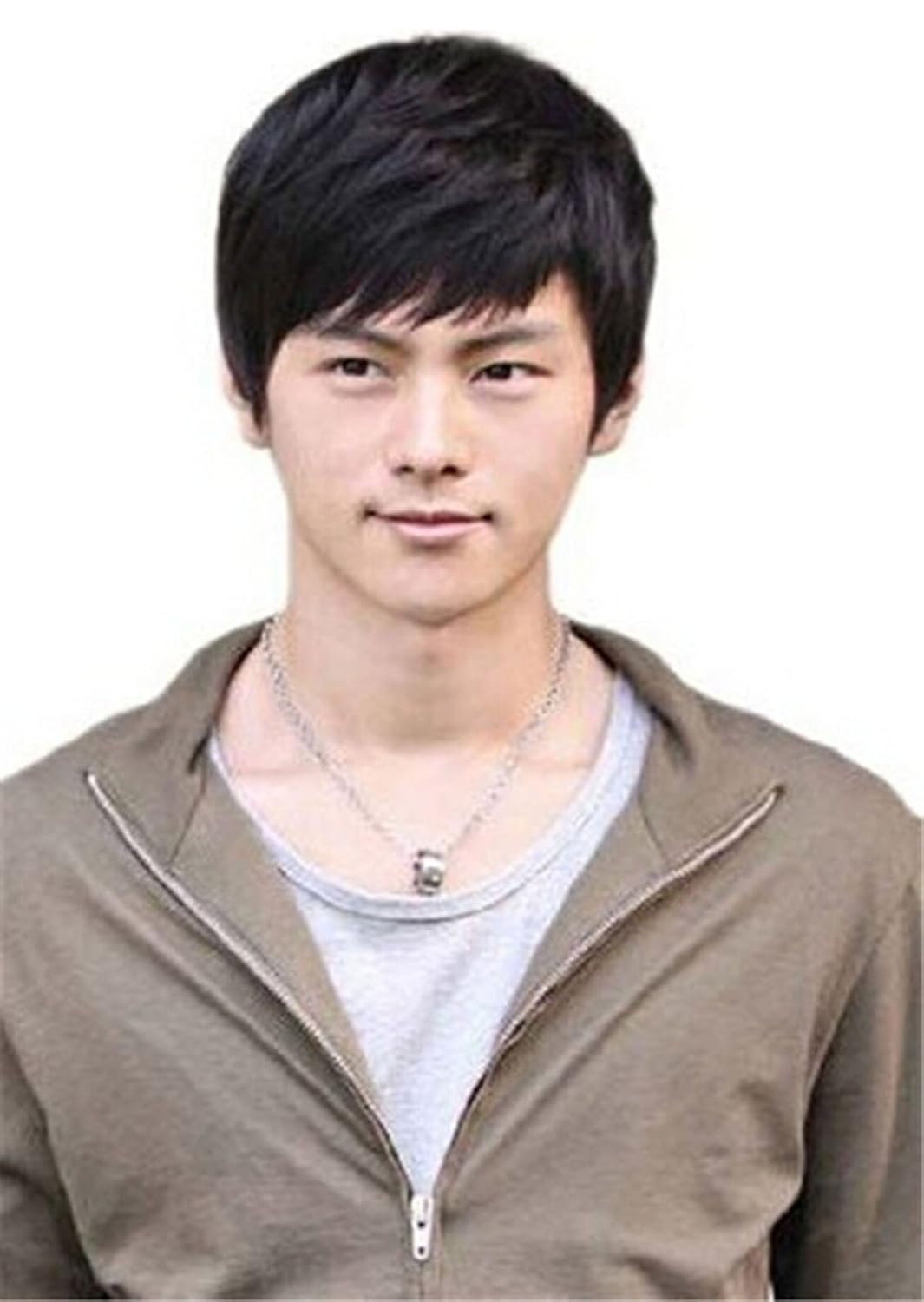 Superwigy Wigs For Fashion Men S Short Straight Black Hair Side