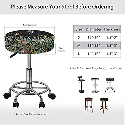 LJMKZJN Starry Floral Butterfly Dragonfly Bar Stool