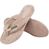 LAVAU Flip Flops for Women, Waterproof Non Slip Thong Sandals for Shower Beach Pool, 100% Recyclable