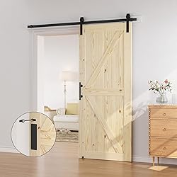 SMARTSTANDARD 36in x 84in Sliding Barn Door with