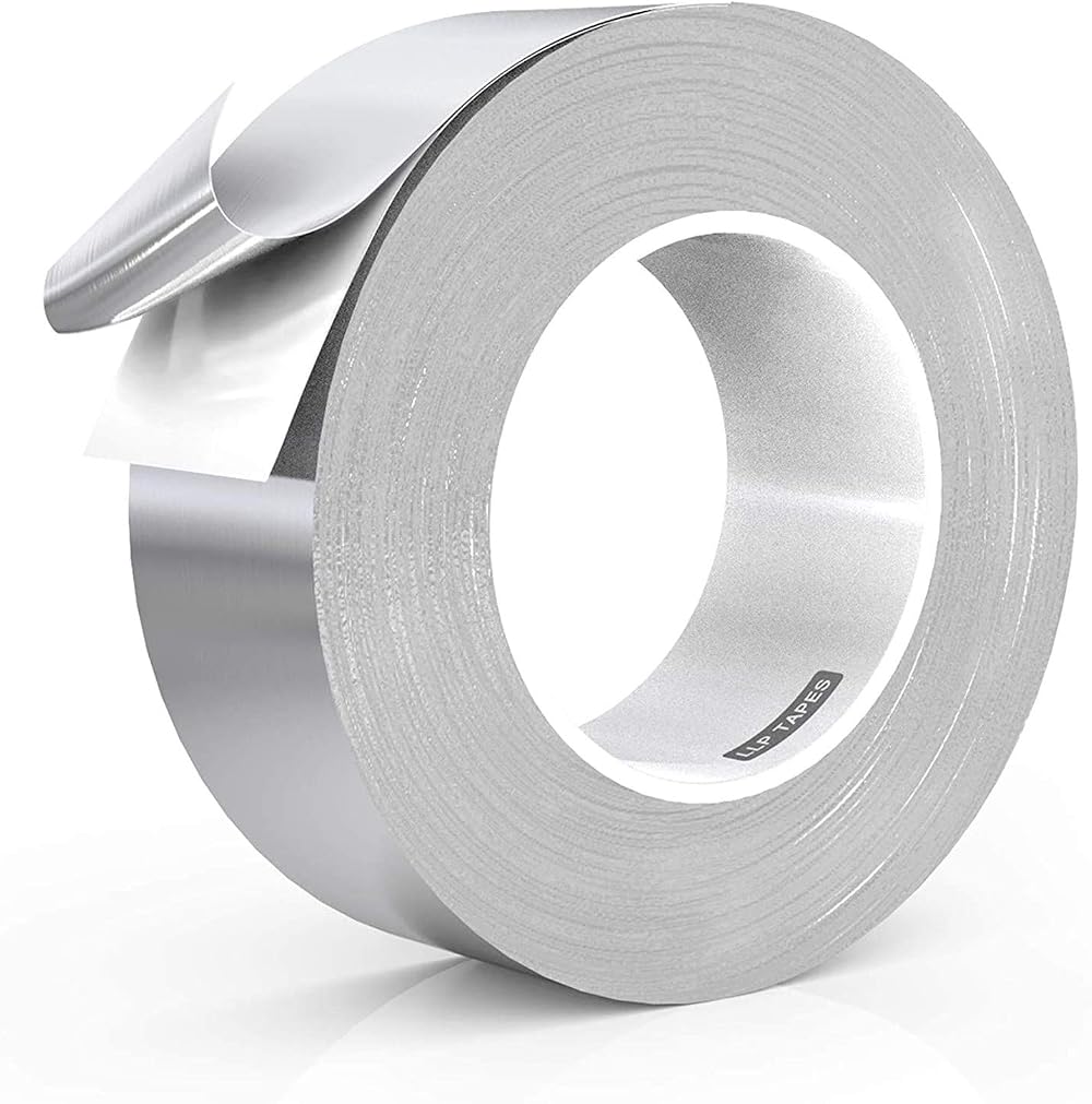 LLPT Aluminum Foil Tape 50mm x 33m x 0.15mm Extra Thick HVAC Duct Sealing Repair