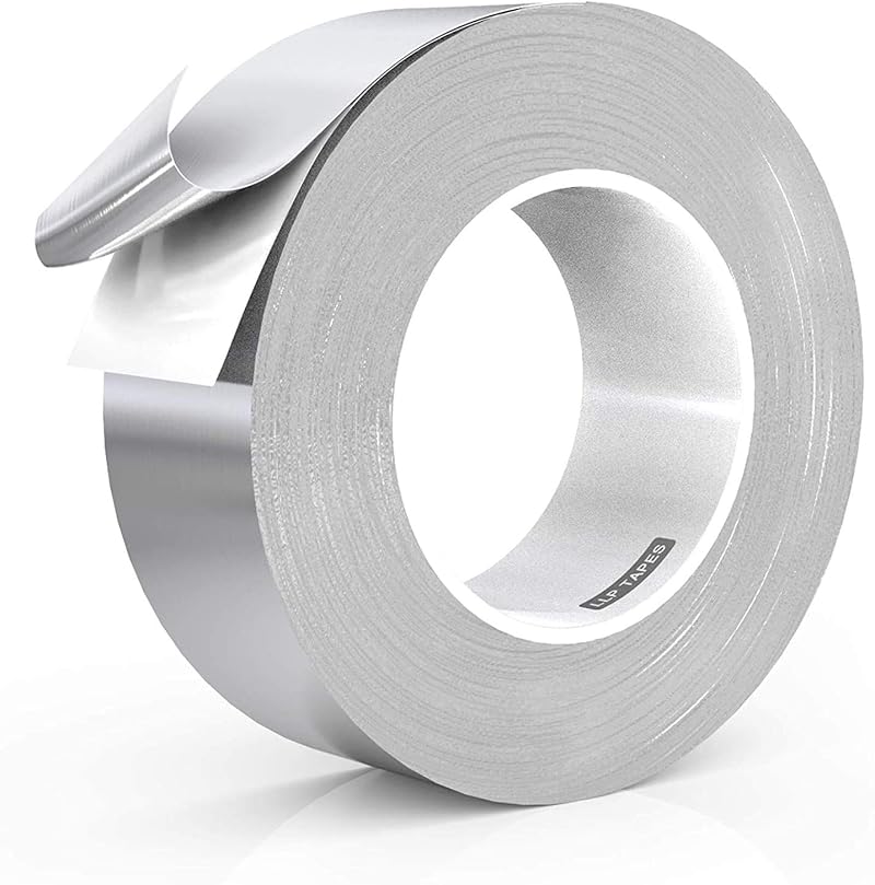 LLPT Aluminum Foil Tape 50mm x 33m x 0.15mm Extra Thick HVAC Duct Sealing Repair