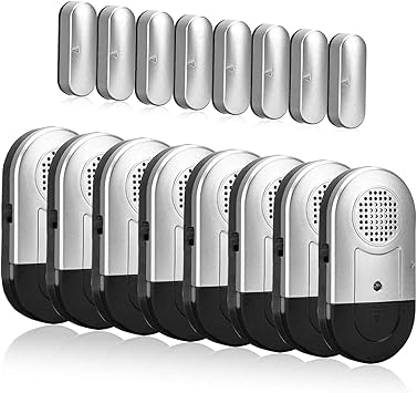 Amazon Com Sanjie Door Window Alarm 8 Pack Wireless Magnetic Pool Alarm Sensor 120db Loud Alert For Home Security Door Alarms For Kids Safety And Dementia Patients Camera Photo