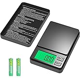 Digital Pocket Scale 1000g x 0.01g, Diyife Portable Precision Gram Scale Jewelry Scale with Protective Cover, Auto-Off, Backl