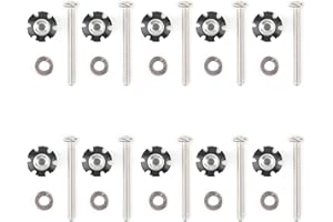 VIPIH Pack of 10 RV Bunk Ladder Stainless Nuts Screws, Screws and Nuts Set Repair Parts Kit for Motorhome Camper Trailer Bracket Coach Bunk Ladder