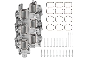 TEMSONE Upgraded Full Aluminum Engine Lower Intake Manifold with Gasket Compatible with 2011-2018 Jeep Grand Cherokee Wrangler | Dodge Journey Grand Caravan 3.6L V6 Replaces # 5184199AF