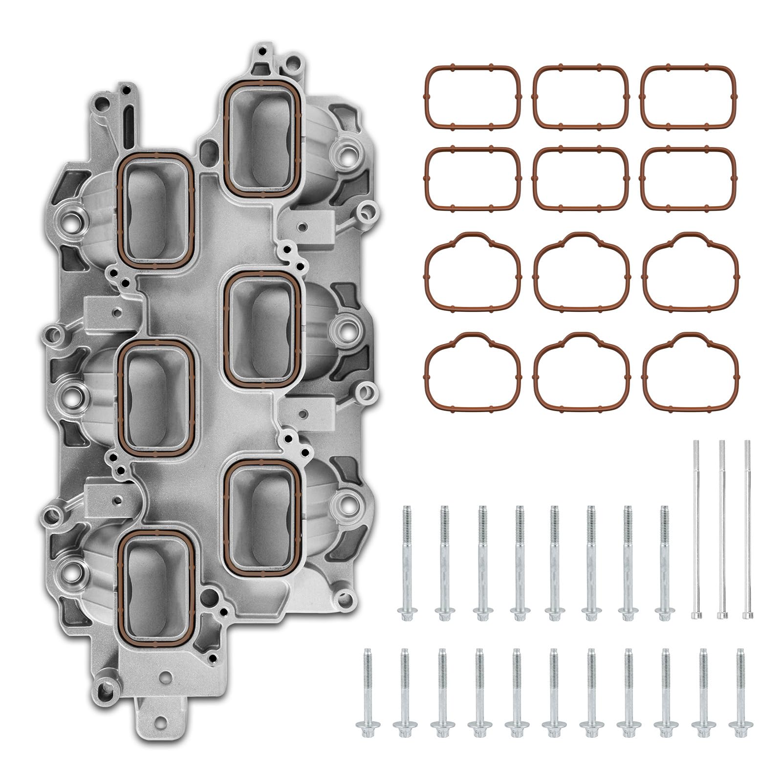 Photo 1 of TEMSONE Upgraded Full Aluminum Engine Lower Intake Manifold with Gasket Compatible with 2011-2018 Jeep Grand Cherokee Wrangler | Dodge Journey Grand Caravan 3.6L V6 Replaces # 5184199AF