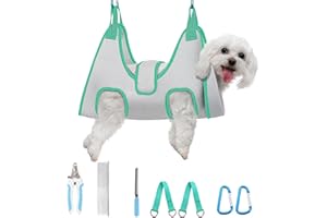 Supet Dog Grooming Hammock Harness for Cats Dogs, Relaxation Dog Hammock for Nail Trim Sling Helper Nail Trimming Clipping