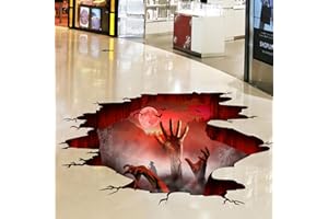 SUPANT Halloween Wall Stickers Bat Ghost Scary Decor Large Removable Floor Room Decals Decoration Window Clings Party Supplies for Windows Glass Home Ornaments