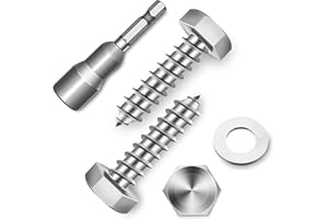 (20-Set) 5/16 x 1-1/4" Lag Bolts, Stainless Steel Heavy Duty Hex Head Lag Screws for Wood, ASME B18.2.1 Commercial/Industrial