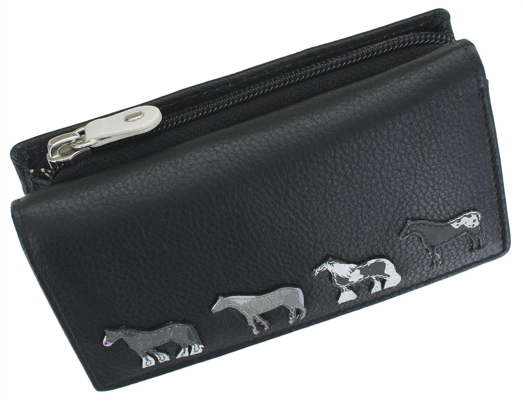 Mala Leather Best Friends Collection Leather Purse RFID 3511_65 Black