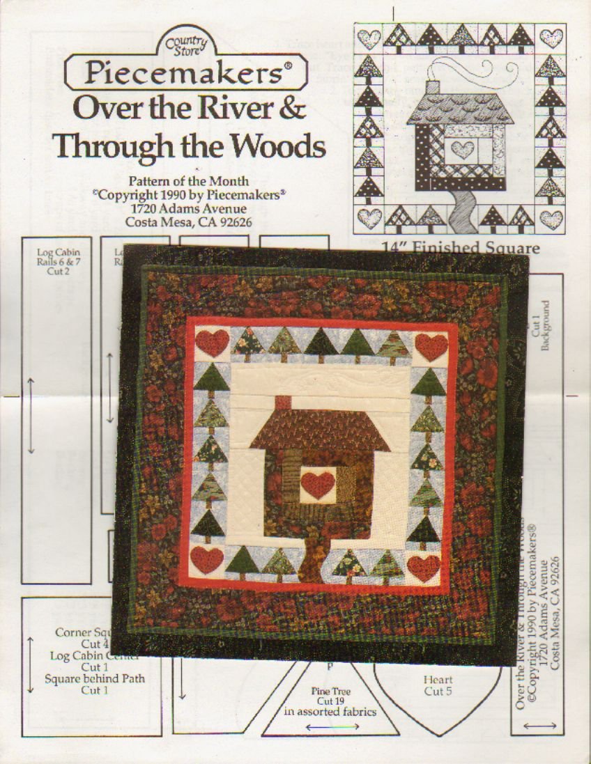 Over The River And Through The Woods Quilt Pattern Piecemakers Amazon Com Books