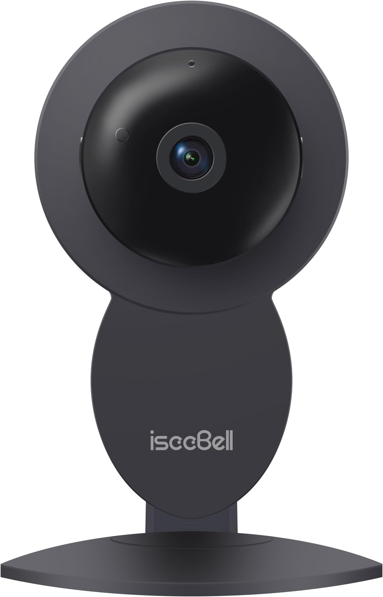 IseeBell Home Camera, 1080P Wi-Fi IP Indoor Security Cam with Motion Detection, Night Vision, 2-way Audio, SmartApp, 24/7 Cloud Recording, SD Card Slot for Home/Office/Baby/Nanny/Pet Monitor (Black)