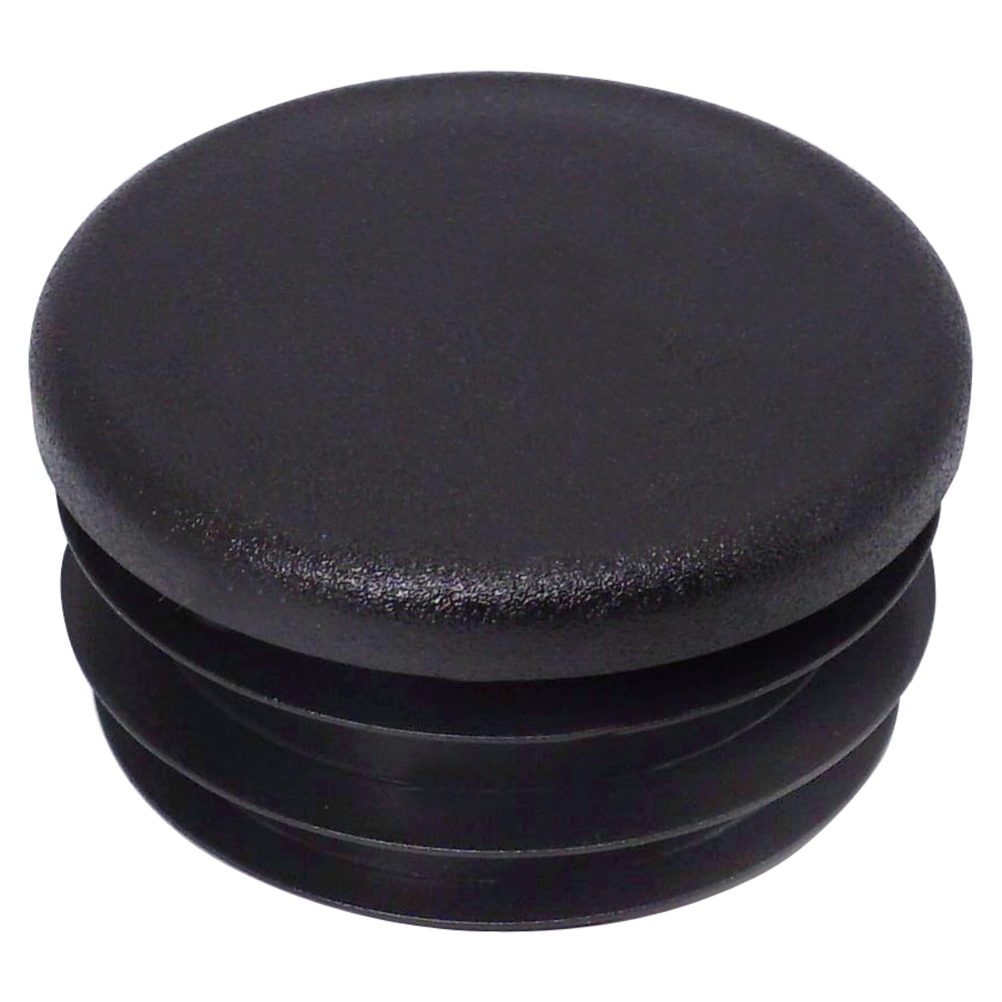 SKIR'CO (40 pcs) Round Tube Inserts 40 mm, Fence Post Plugs, Black Plastic Tube End Caps, Pipe Plugs, Black RAL 9005