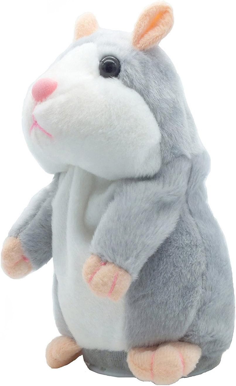 Vincilee Talking Hamster Talking Mouse Talking Hamster Repeats What You Say Cute Toys and Gifts，Plush Animal Toy Electronic Hamster Repeating Hamster Brand 7.9 Inch High