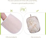 mikimini Bath Mitt 2 in 1 Exfoliating Loofah Sponge Mesh Brush Women 1 Pack view 5