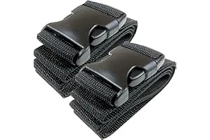 DUSCOKE 39 Inch Car Battery Tie Down Straps, Adjustable Battery Box Straps with Quick Release Buckle, Auto Hold Down Strap Accessories for Cars Trucks SUVs Boats (2PCS)