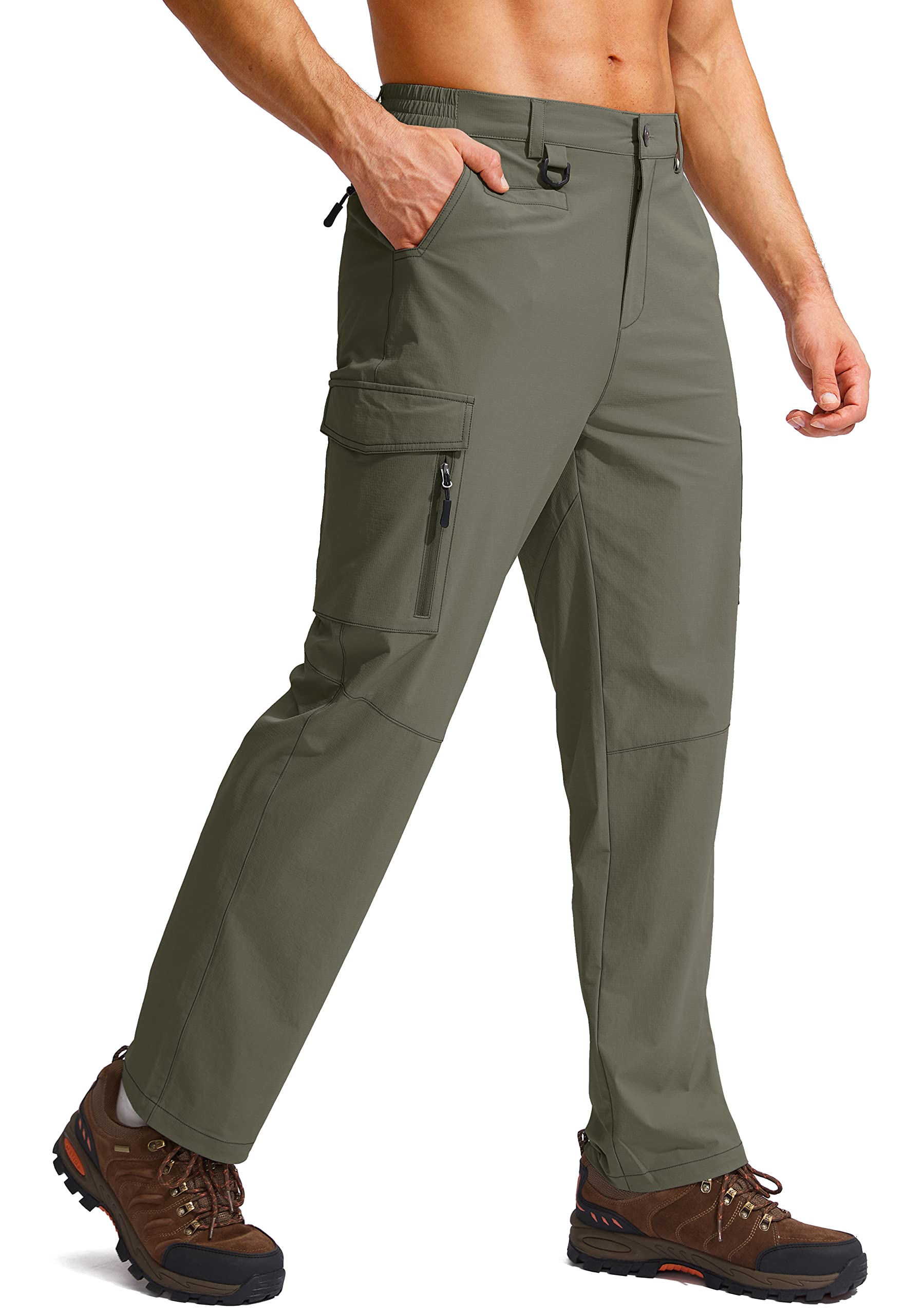 Men's Hiking Cargo Pants Water Resistant Quick Dry Lightweight
