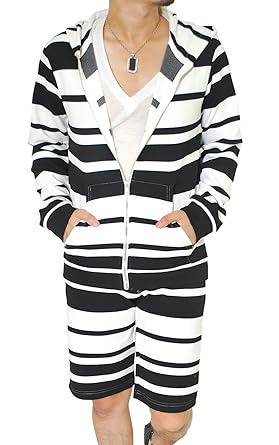 Amazon ロハス Lohasランダムボーダーセットアップ ショーツ