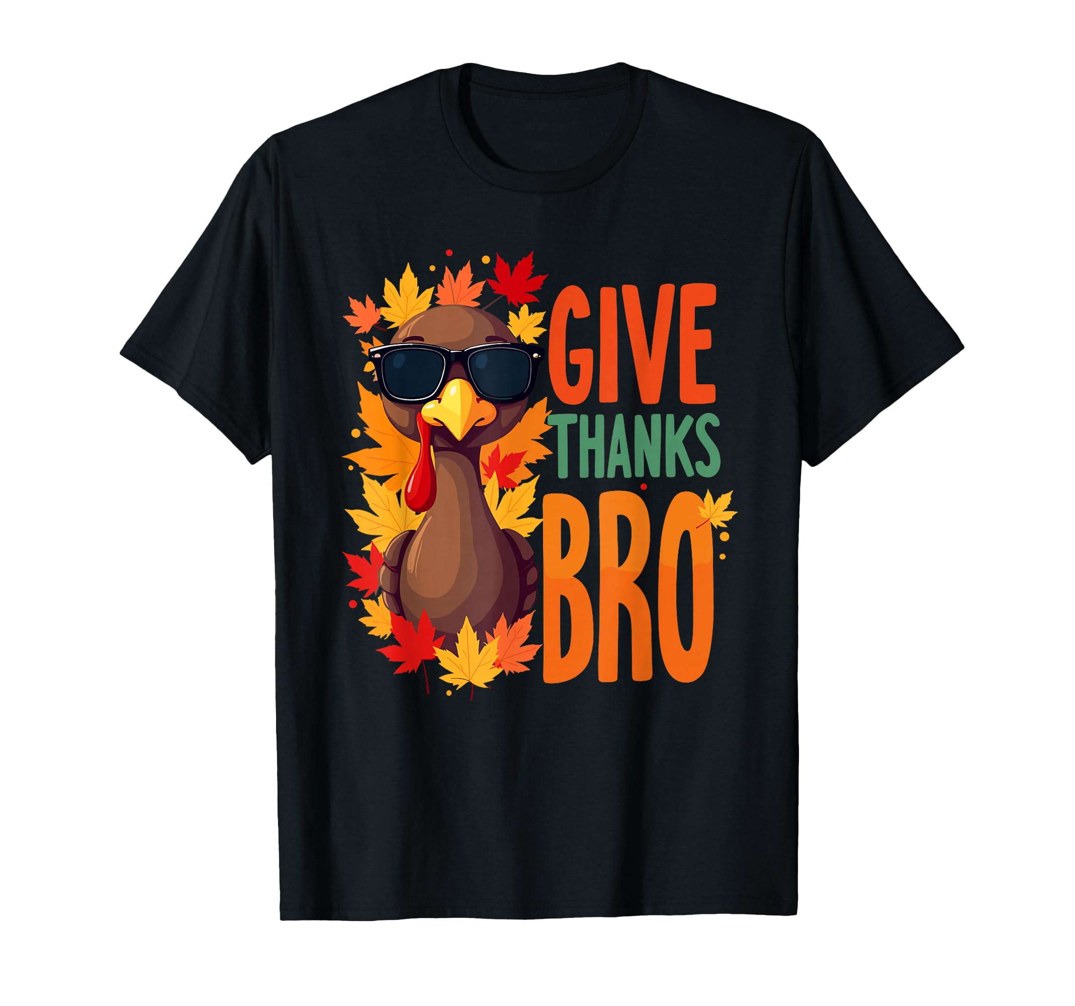 Photo 1 of *NAVY BLUE* Give Thanks Bro Cute Turkey Toddler Thankful Thanksgiving T-Shirt - S